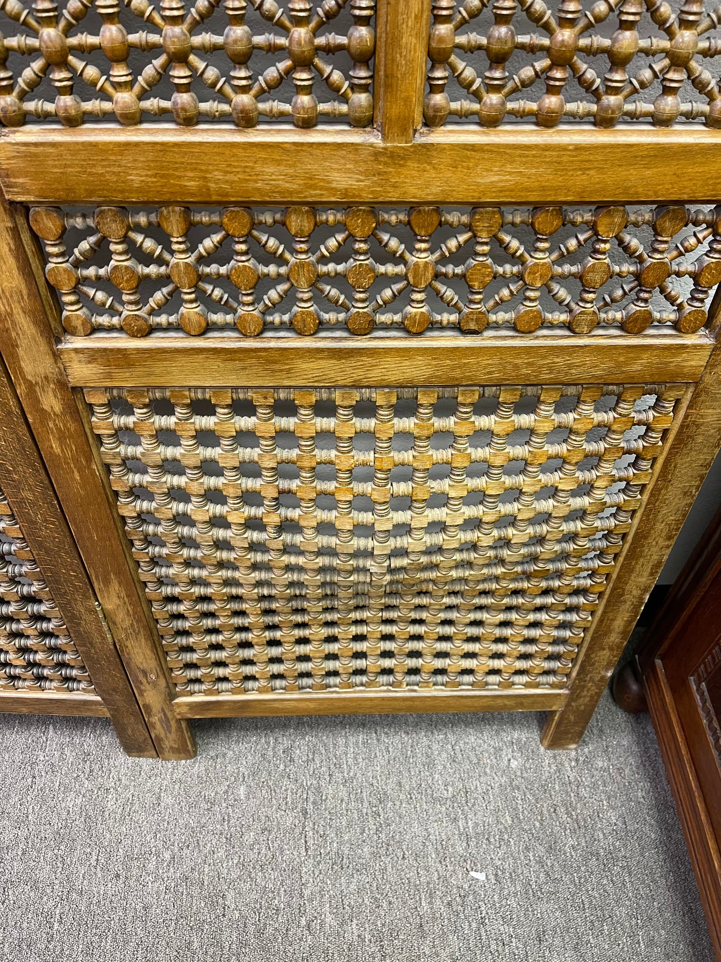 Vintage Wooden Midcentury divider screen